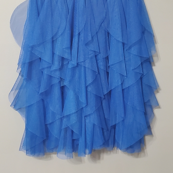 Rare Editions Blue Tulle and Off White Lace Dress Girls Size 14 - Picture 6 of 8